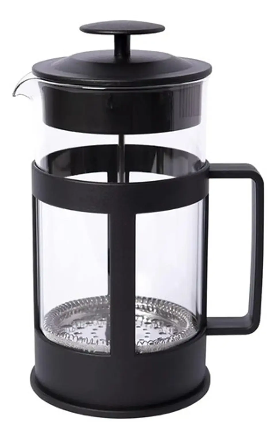 Cafetera Embolo Prensa Francesa 1000cc Vidrio Negra Color Ne 15