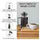 Cafetera Embolo Prensa Francesa 1000cc Vidrio Negra Color Ne - Miniatura 17