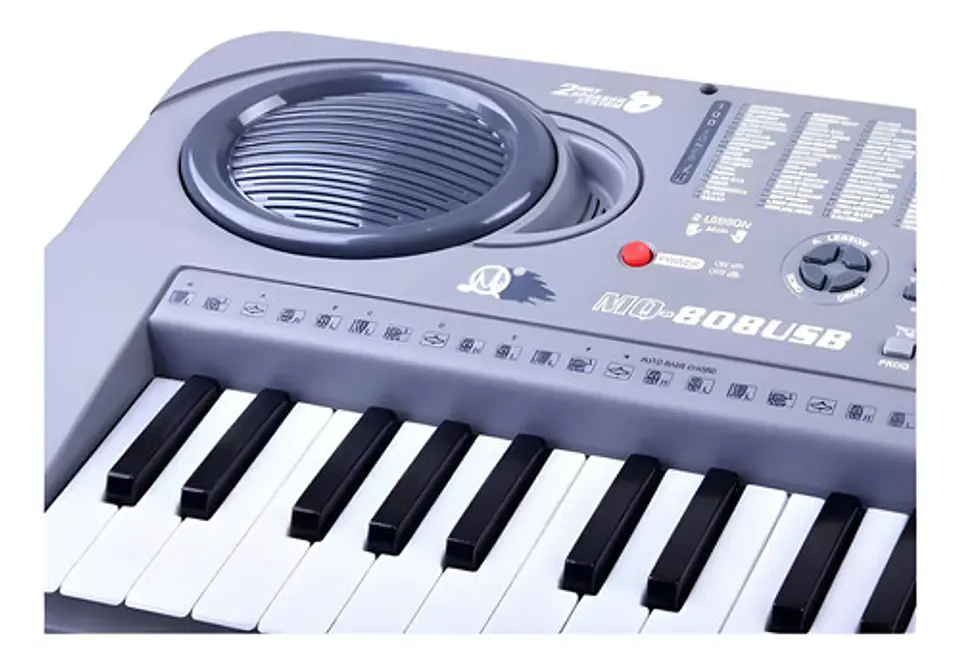 Organeta Piano 54 Teclas Usb Mp3 Micrófono Color Negro 5v 4
