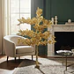 Arbol Navidad Dorado Bodas Arreglos Decor 1.8m Hojas 160 Led - Miniatura 2
