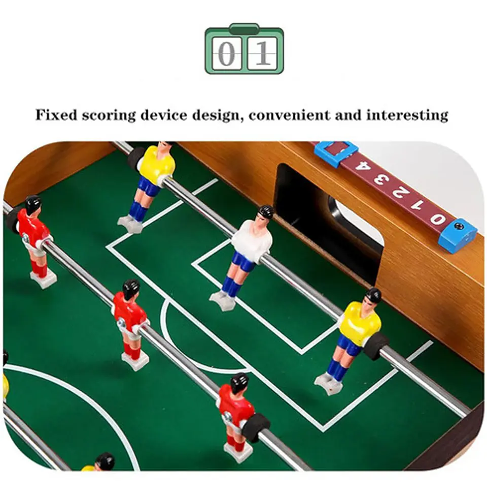Juego De Futbol De Mesa Madera Futbolito Futbolin Cancha 5