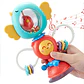 Sonajero Giratorio Bebe Estimulacion Montessori Educativo Color Rojo Diseño Carro - Miniatura 3