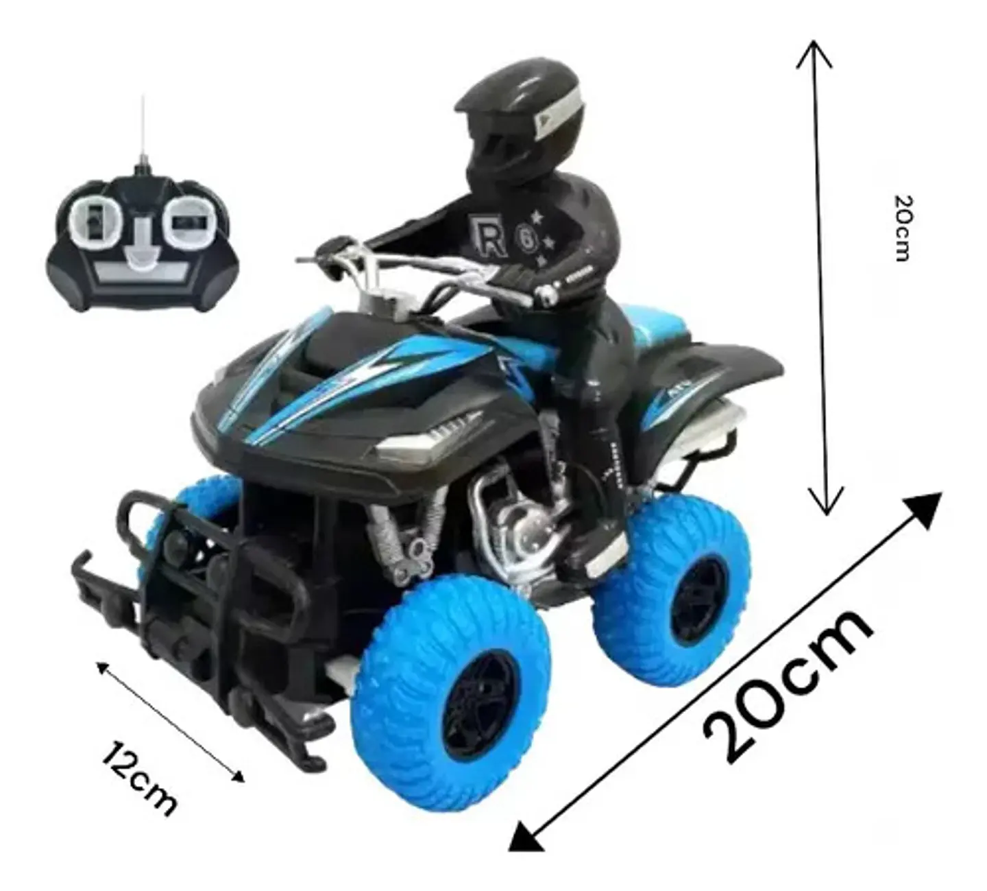 Cuatrimoto Rc Batería Recargable Con Control Juguete  Niños 2