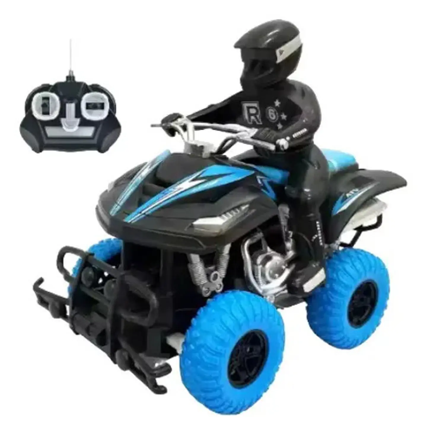 Cuatrimoto Rc Batería Recargable Con Control Juguete  Niños 9