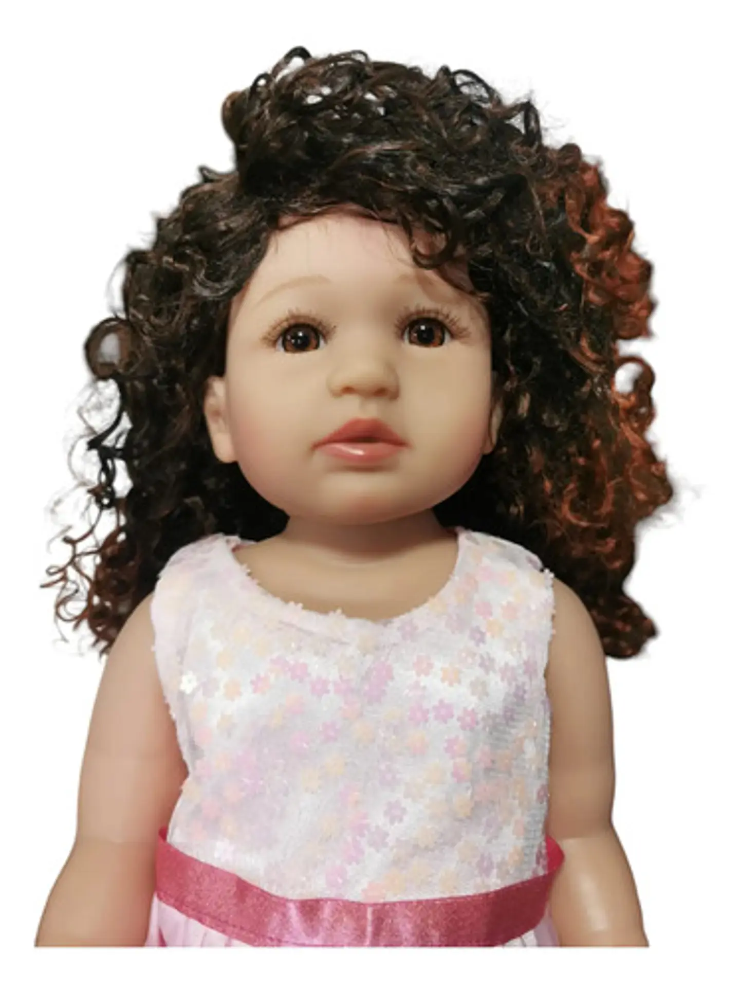 Muñeca 54cm Bebé Crespa Realista Silicona Cuerpo Blando 4