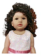 Muñeca 54cm Bebé Crespa Realista Silicona Cuerpo Blando - Miniatura 4