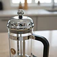 Prensa Francesa Cafe +cuchara Vidrio 350ml Filtro Acero Lujo Negro - Miniatura 2