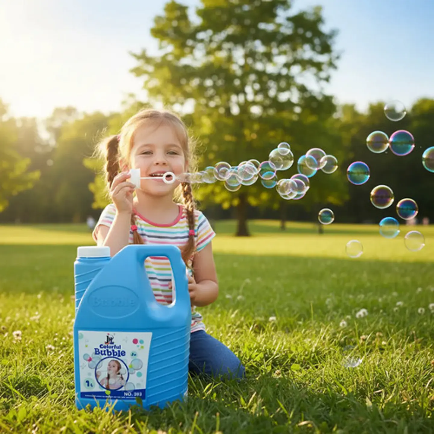 Garrafa Liquido Jabon Burbujas 4 Lts Burbujero Niños Juego 5