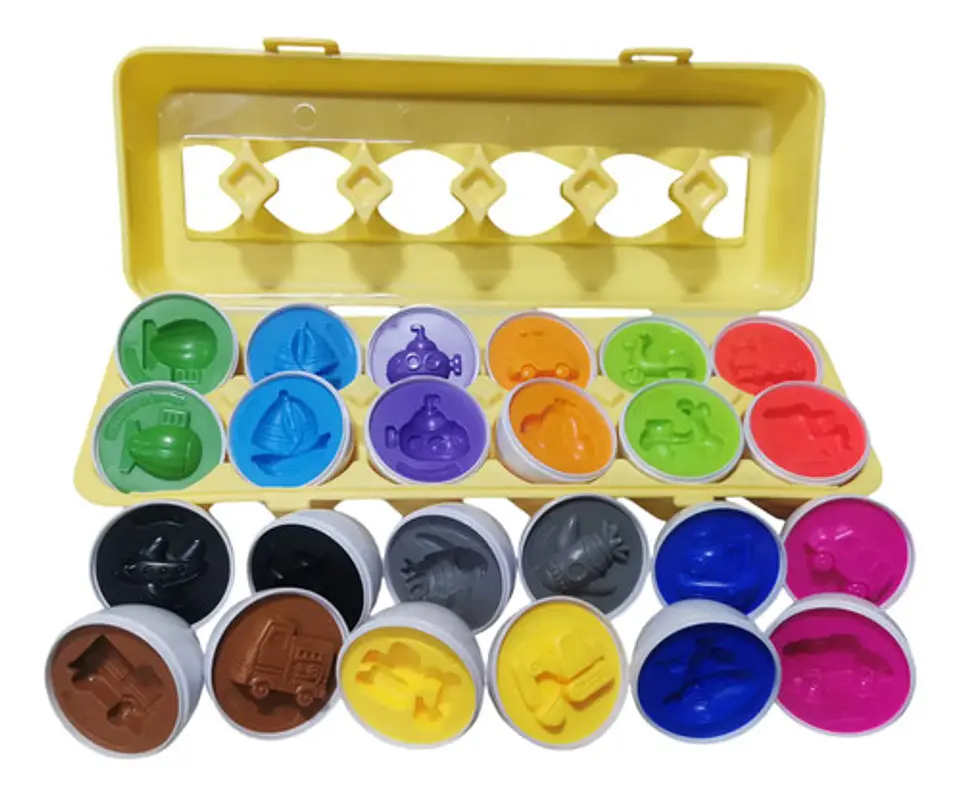 Clasificador Montessori 12 Piezas Huevos Didáctico Transport 1