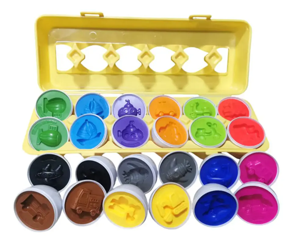 Clasificador Montessori 12 Piezas Huevos Didáctico Transport 3