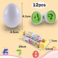 Clasificador Montessori 12 Piezas Huevos Didáctico Transport - Miniatura 4