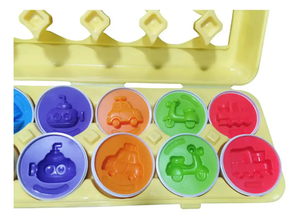 Clasificador Montessori 12 Piezas Huevos Didáctico Transport 5