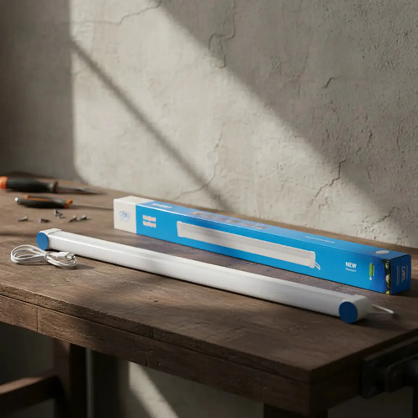 Tubo Led  Base 52.5 Cm Lampara De Emergencia 60w 4