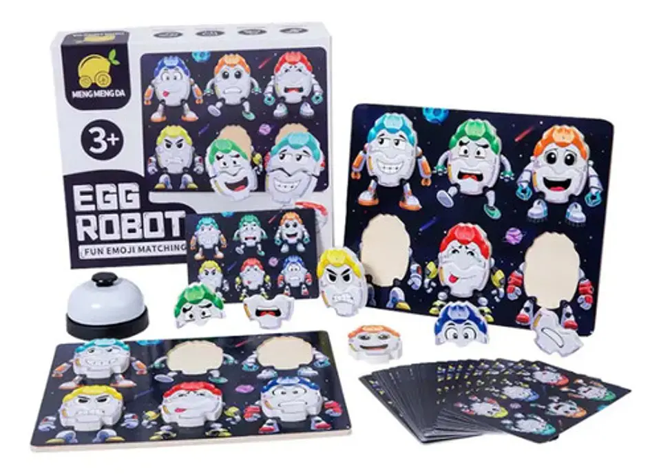 Juego De Mesa Huevos Robot Meng Meng Da De Pares Para Niños 2