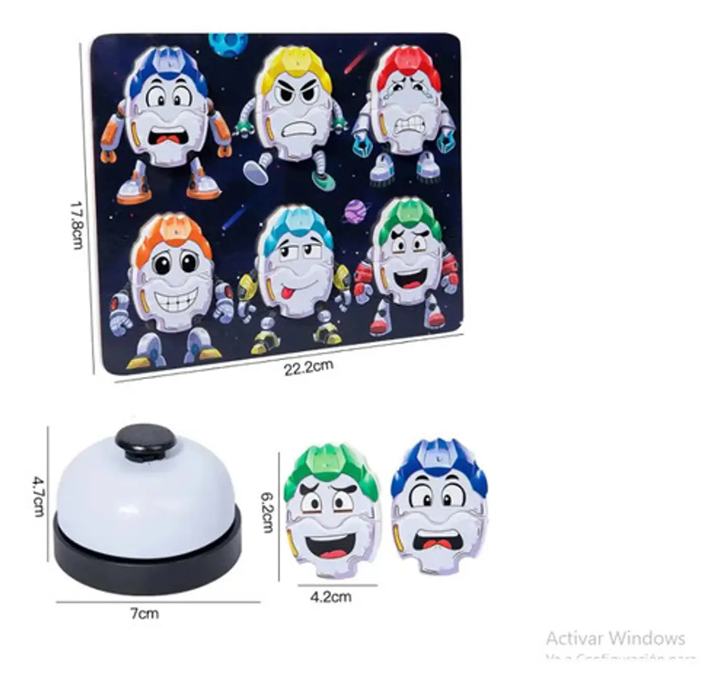 Juego De Mesa Huevos Robot Meng Meng Da De Pares Para Niños 3