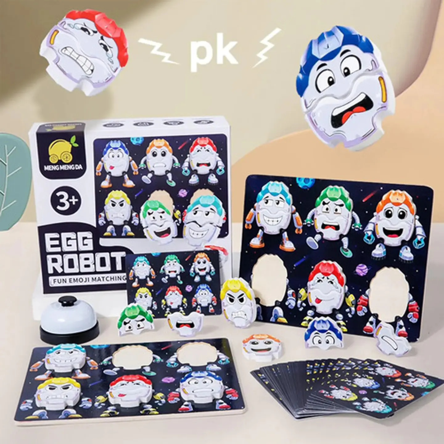 Juego De Mesa Huevos Robot Meng Meng Da De Pares Para Niños 6