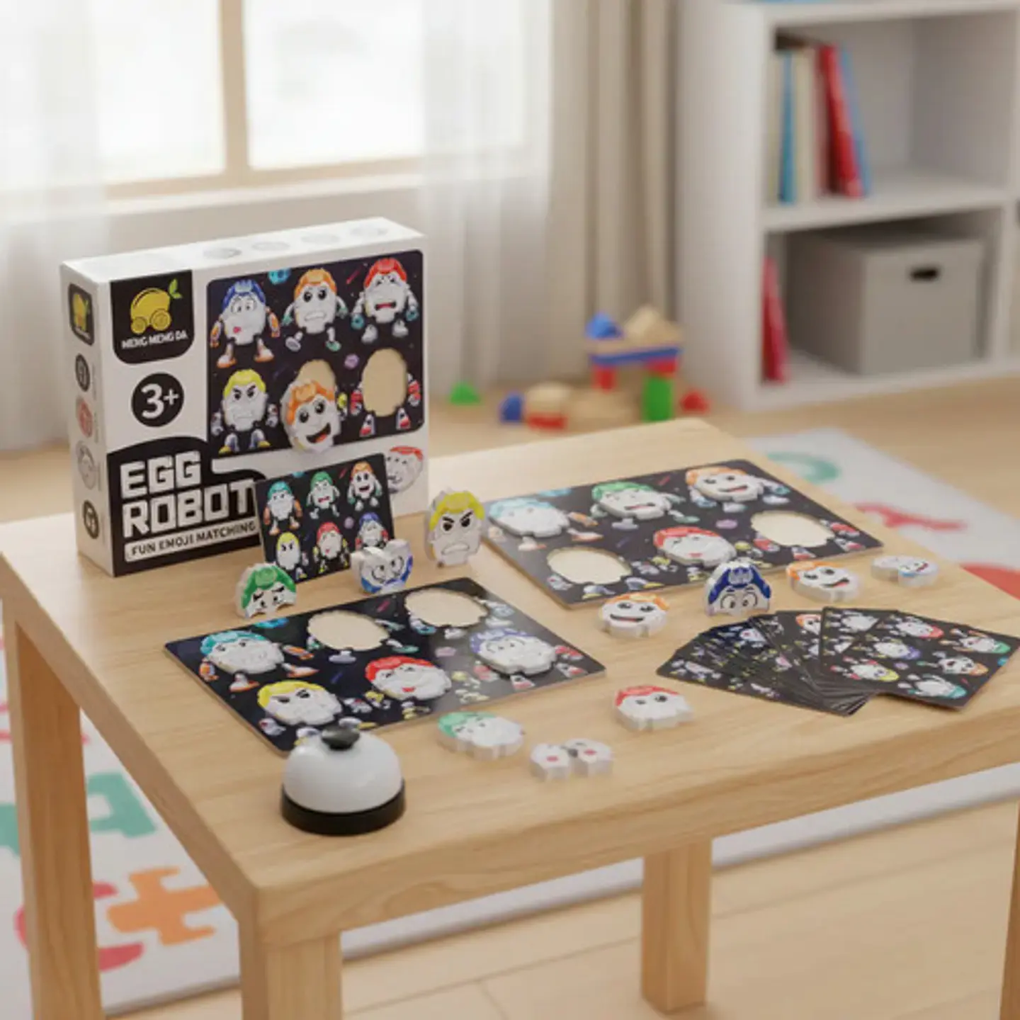 Juego De Mesa Huevos Robot Meng Meng Da De Pares Para Niños 8