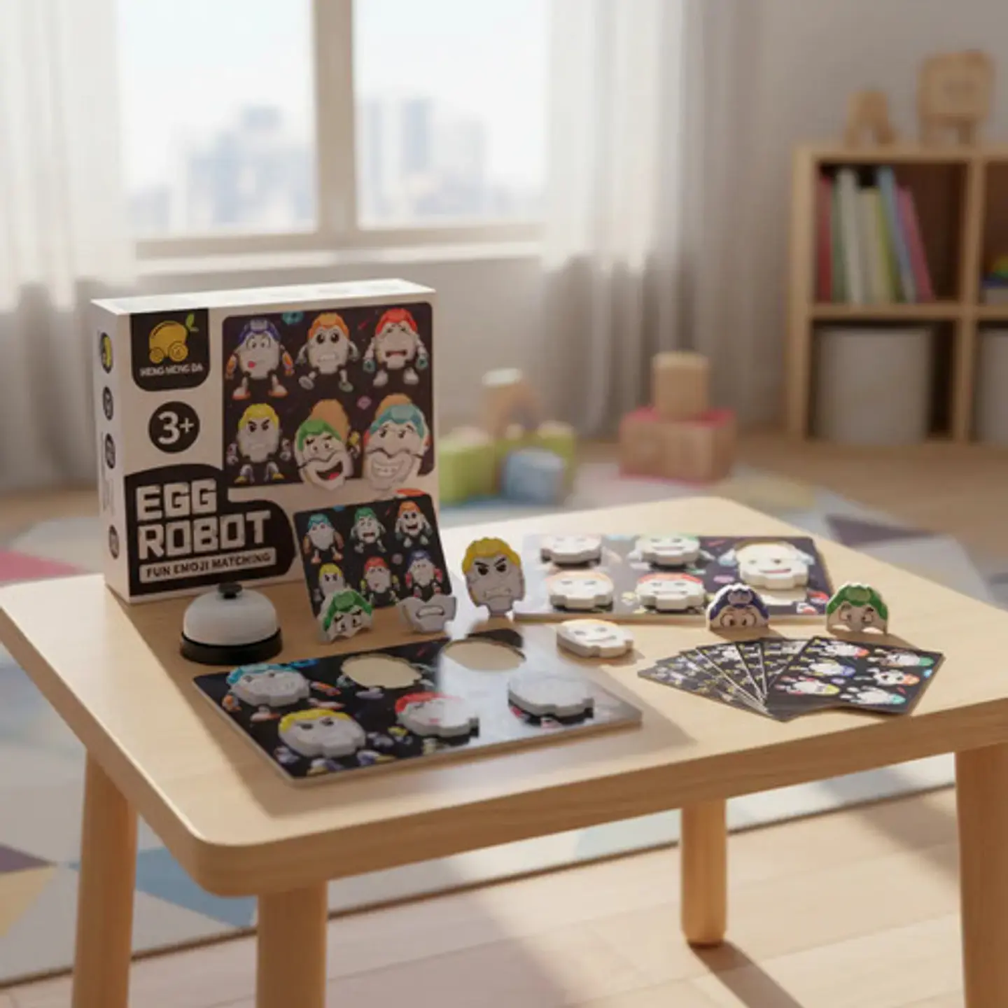 Juego De Mesa Huevos Robot Meng Meng Da De Pares Para Niños 11