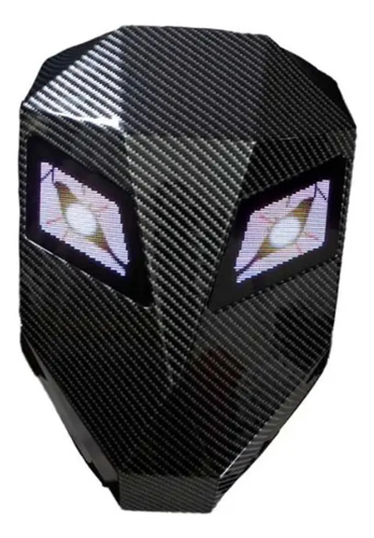 Maleta Rígida Para Moto Fibra De Carbono Con Luces Led 4