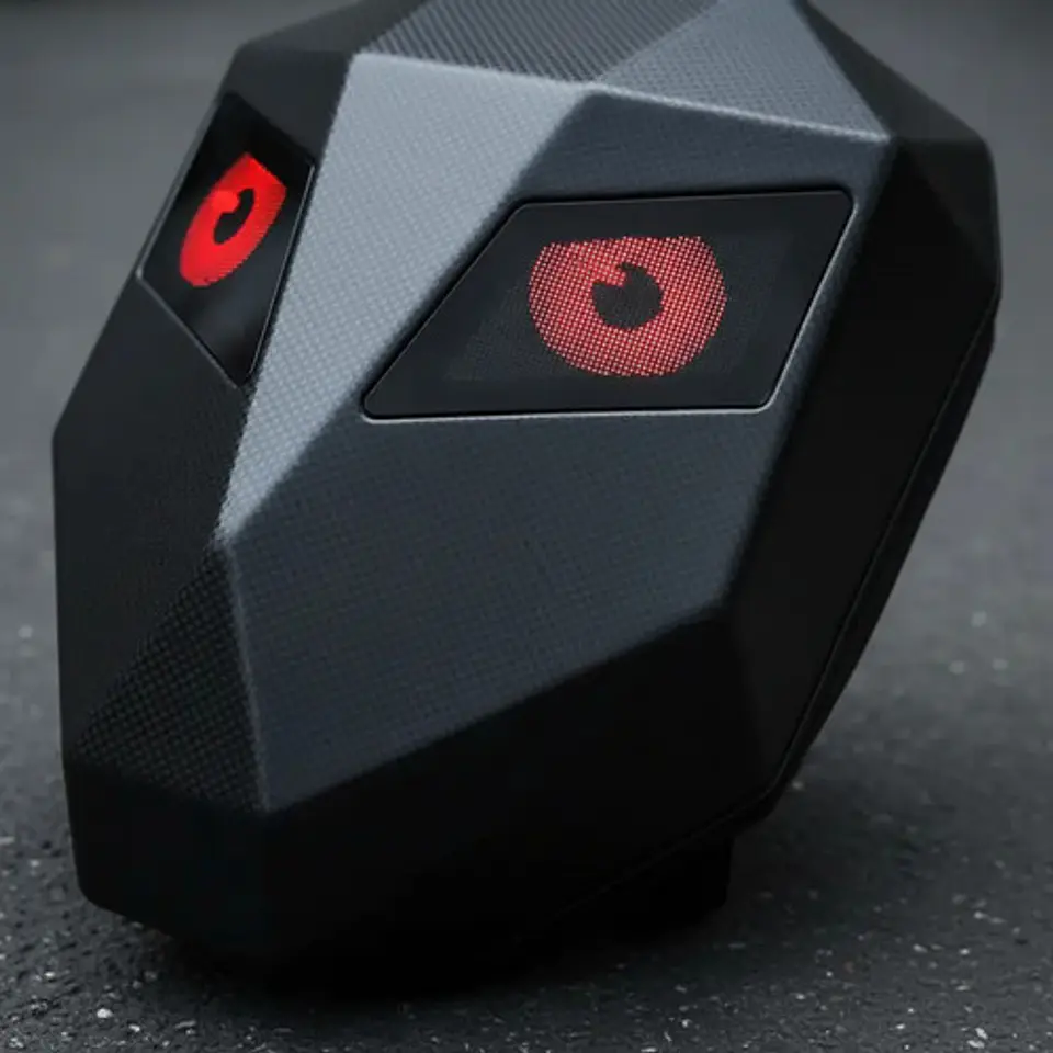 Maleta Rígida Para Moto Fibra De Carbono Con Luces Led 6