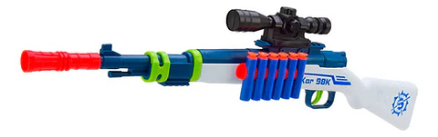 Juguete Rifle Lanzador Kar98 Dardos Hidrogel Pistola Niños