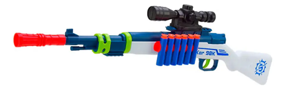 Juguete Rifle Lanzador Kar98 Dardos Hidrogel Pistola Niños 1