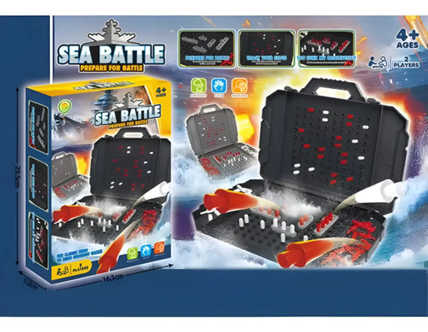 Batalla Naval 2 En 1 Juguete Niños Juego De Mesa G60321 8