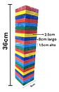 Juego Torre Madera Bloques Mazis 72 Pc Colores Numeros Dados - Miniatura 4