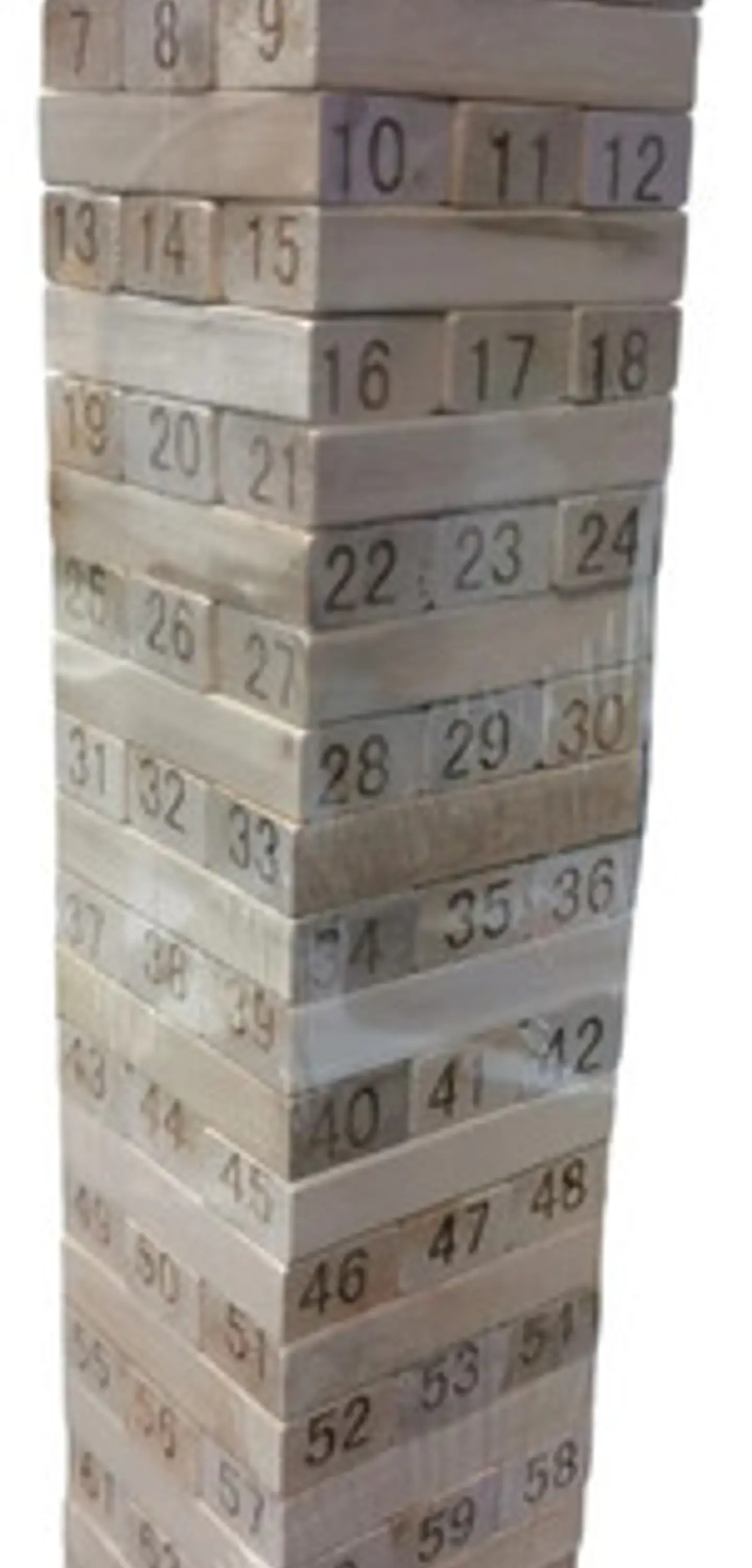 Juego Torre Madera Bloques Mazis 72 Pc Colores Numeros Dados 7