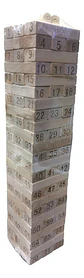 Juego Torre Madera Bloques Mazis 72 Pc Colores Numeros Dados - Miniatura 7