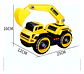 Excavadora City Truck Amarilla Con Luces Y Sonido Amarillo - Miniatura 4