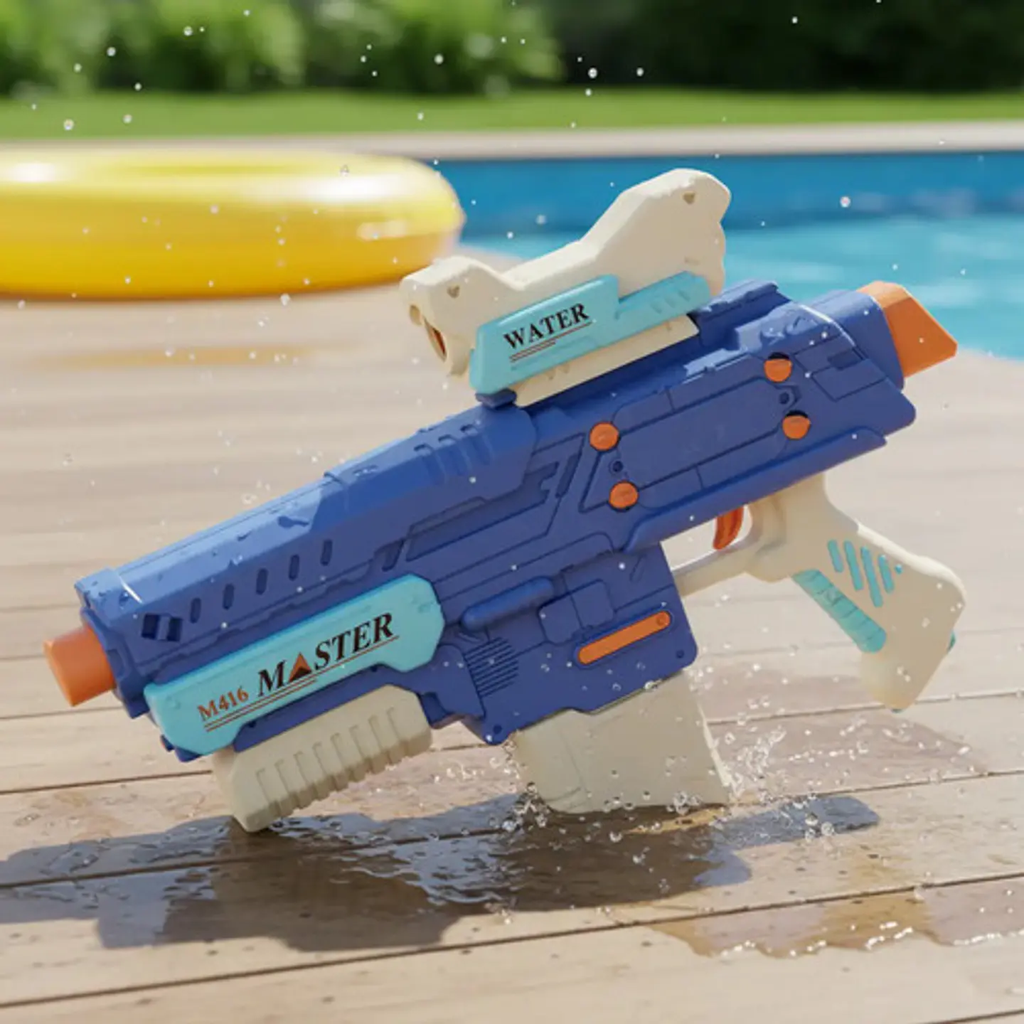 Pistola Electrica Lanza Agua Juguete Niños M4 Ametralladora 6