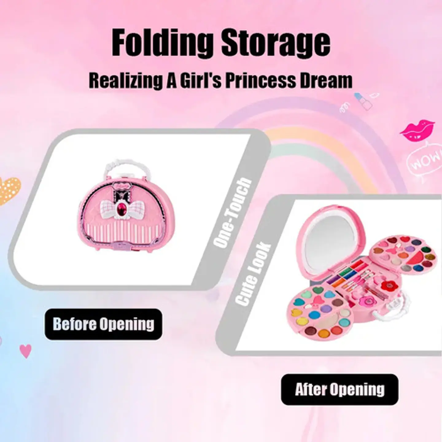 Kit De Maquillaje Infantil Maleta Neceser Para  Niñas 6