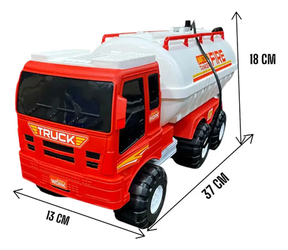 Camion Bombero Carro Juguete Infantil Con Lanzador De Agua 4