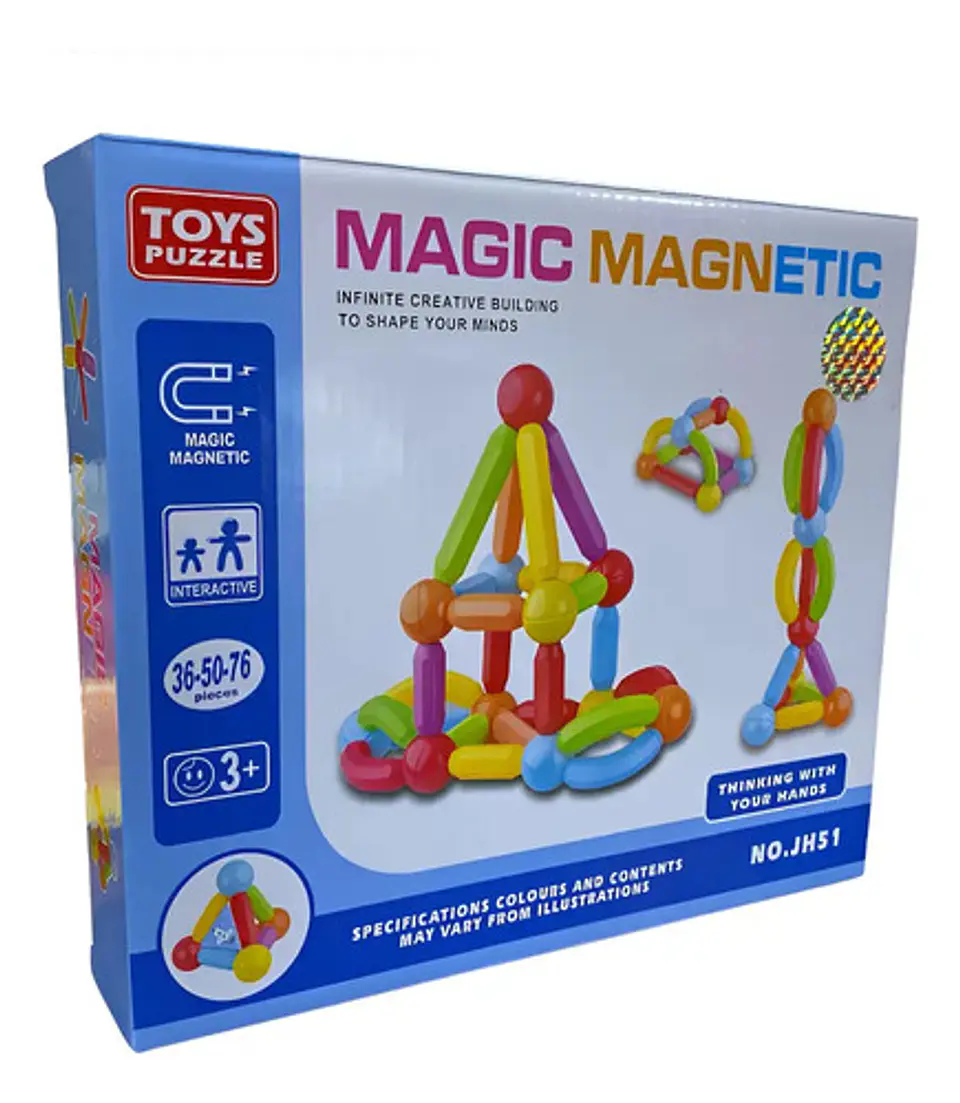 Juguete Construccion Bloques Logicos Magneticos Stem Niños 1