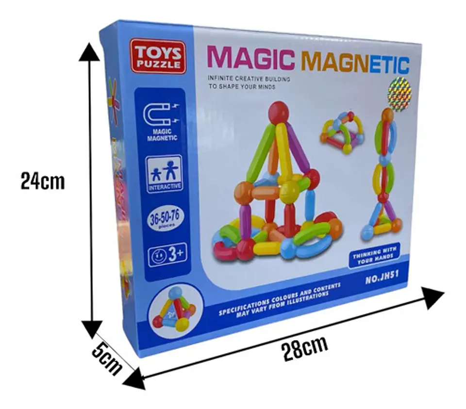 Juguete Construccion Bloques Logicos Magneticos Stem Niños 2