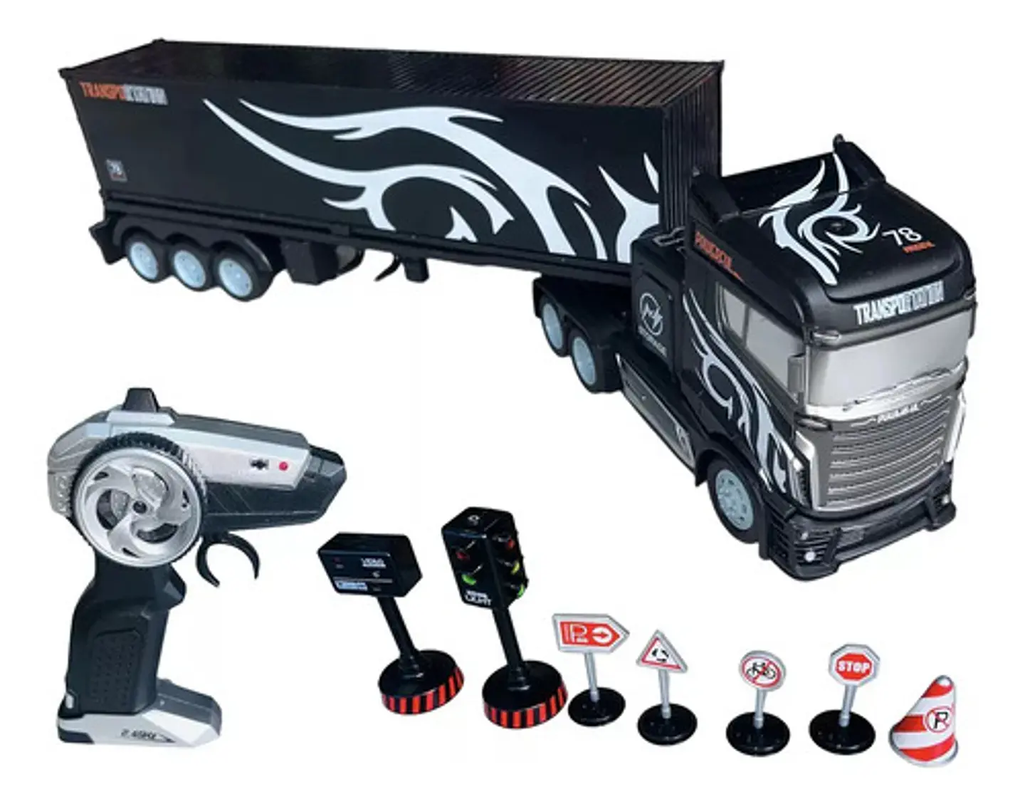 Camion Niños Control Remoto Juguete Escala 1:16 Tractomula 6