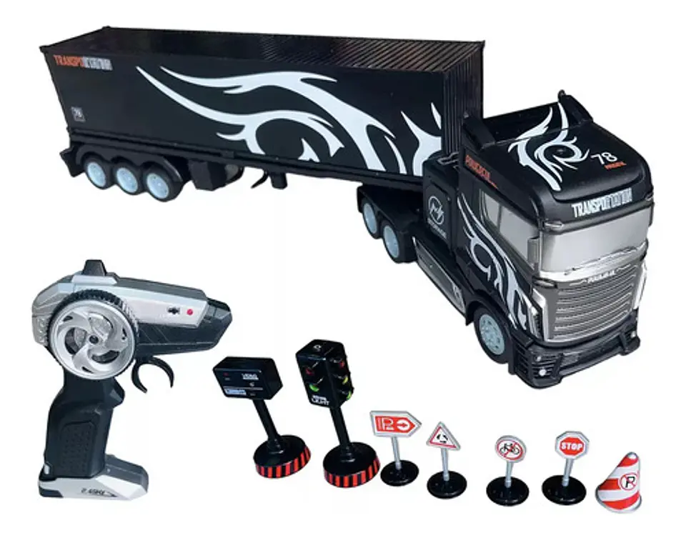 Camion Niños Control Remoto Juguete Escala 1:16 Tractomula 6