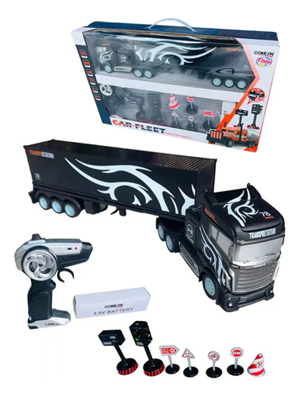 Camion Niños Control Remoto Juguete Escala 1:16 Tractomula 7