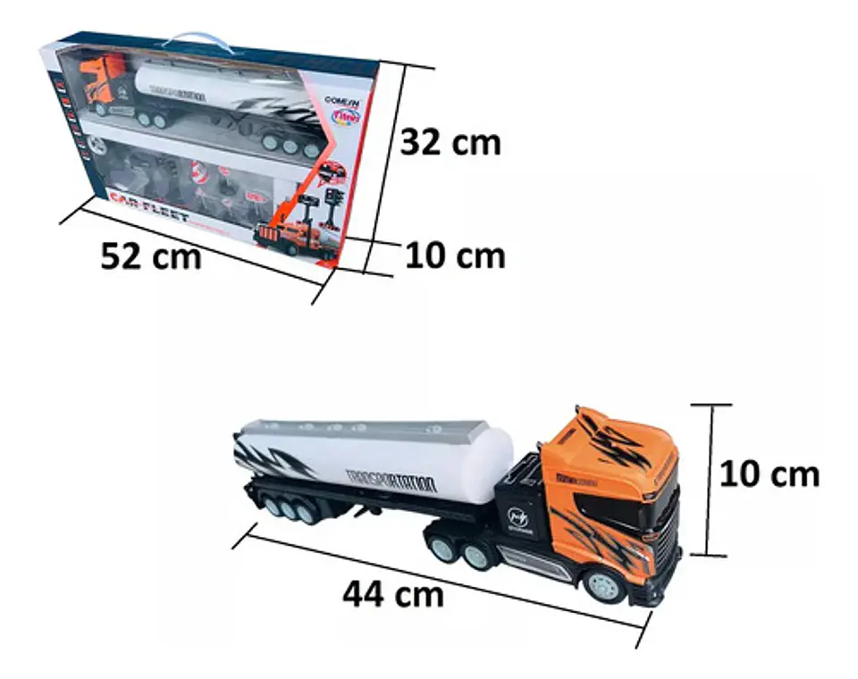 Camion Niños Control Remoto Juguete Escala 1:16 Tractomula 9