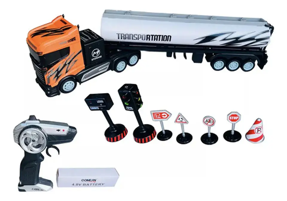 Camion Niños Control Remoto Juguete Escala 1:16 Tractomula 11