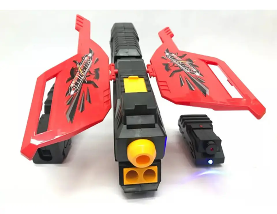 Lanzador Pistola De Dardos 2 En 1 Juguete Gafas Hidrogel 3