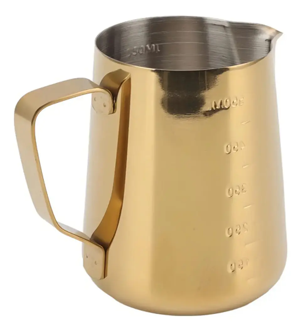 Jarra Lechera Expreso Barista Café Medidor 550ml Color Dorado Ja0260 1