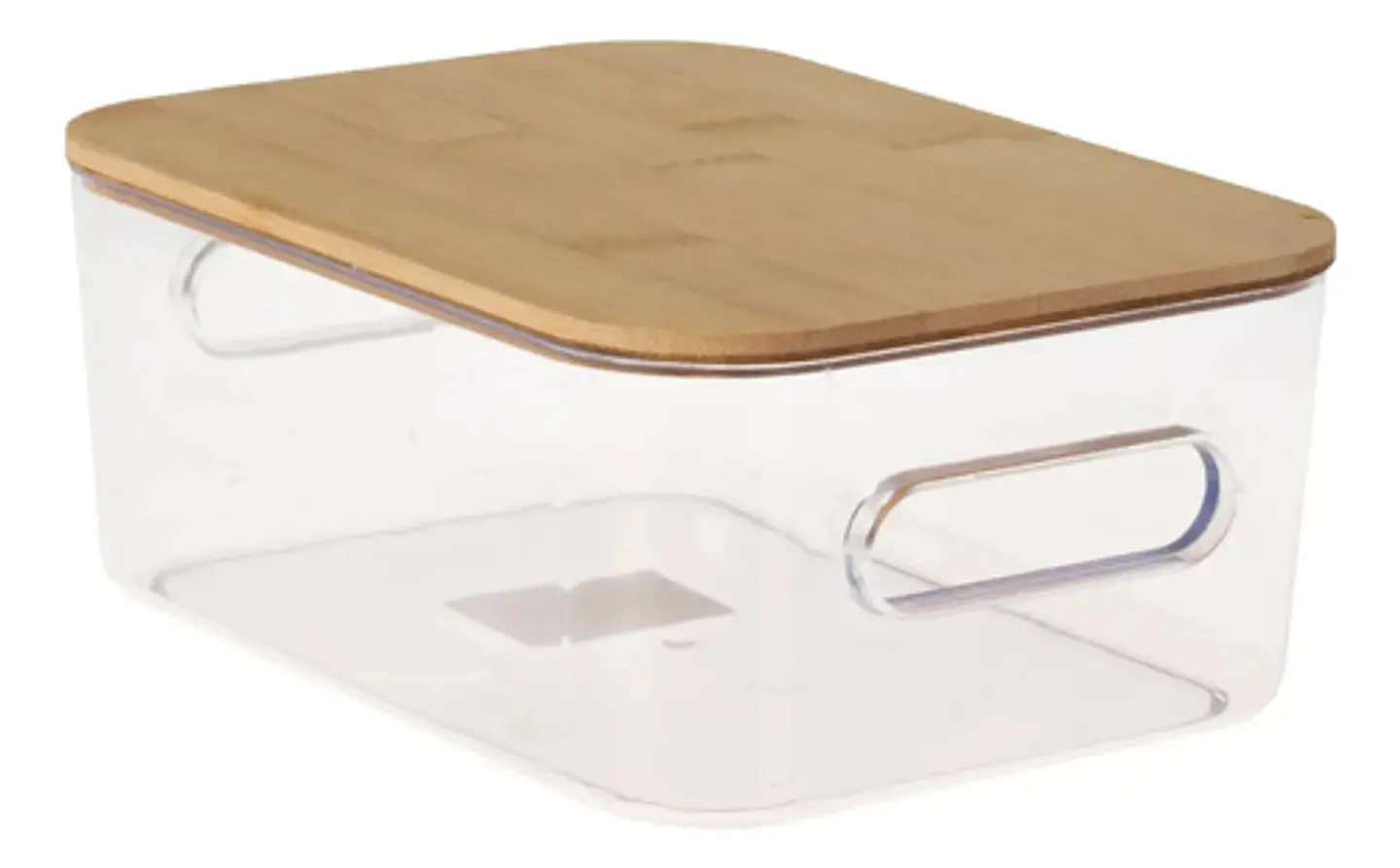 Caja Organizadora Tapa Bambu Cajon Canasta 2.5 Litros 1