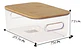 Caja Organizadora Tapa Bambu Cajon Canasta 2.5 Litros - Miniatura 3