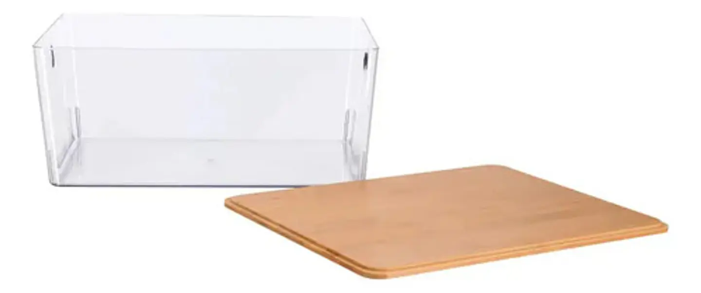 Caja Organizadora Tapa Bambu Cajon Canasta 2.5 Litros 4