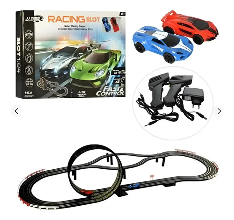 Jj Slot Racing Track Pista Electrica Jj.112 Pista 2 Carros 1