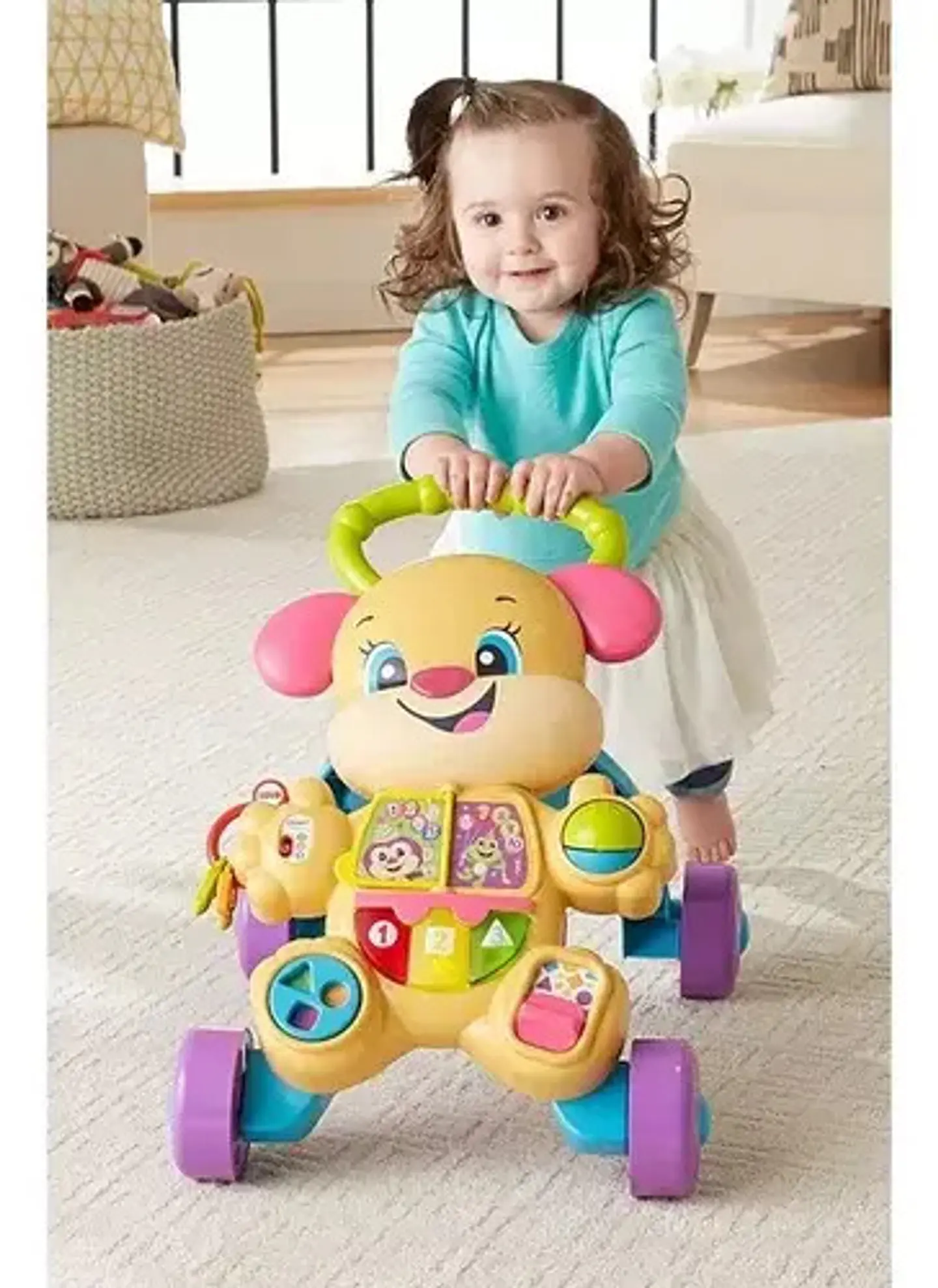 Fisher Price Ríe Y Aprende Hermanita Andadera De Aprendizaje Color Multicolor 3