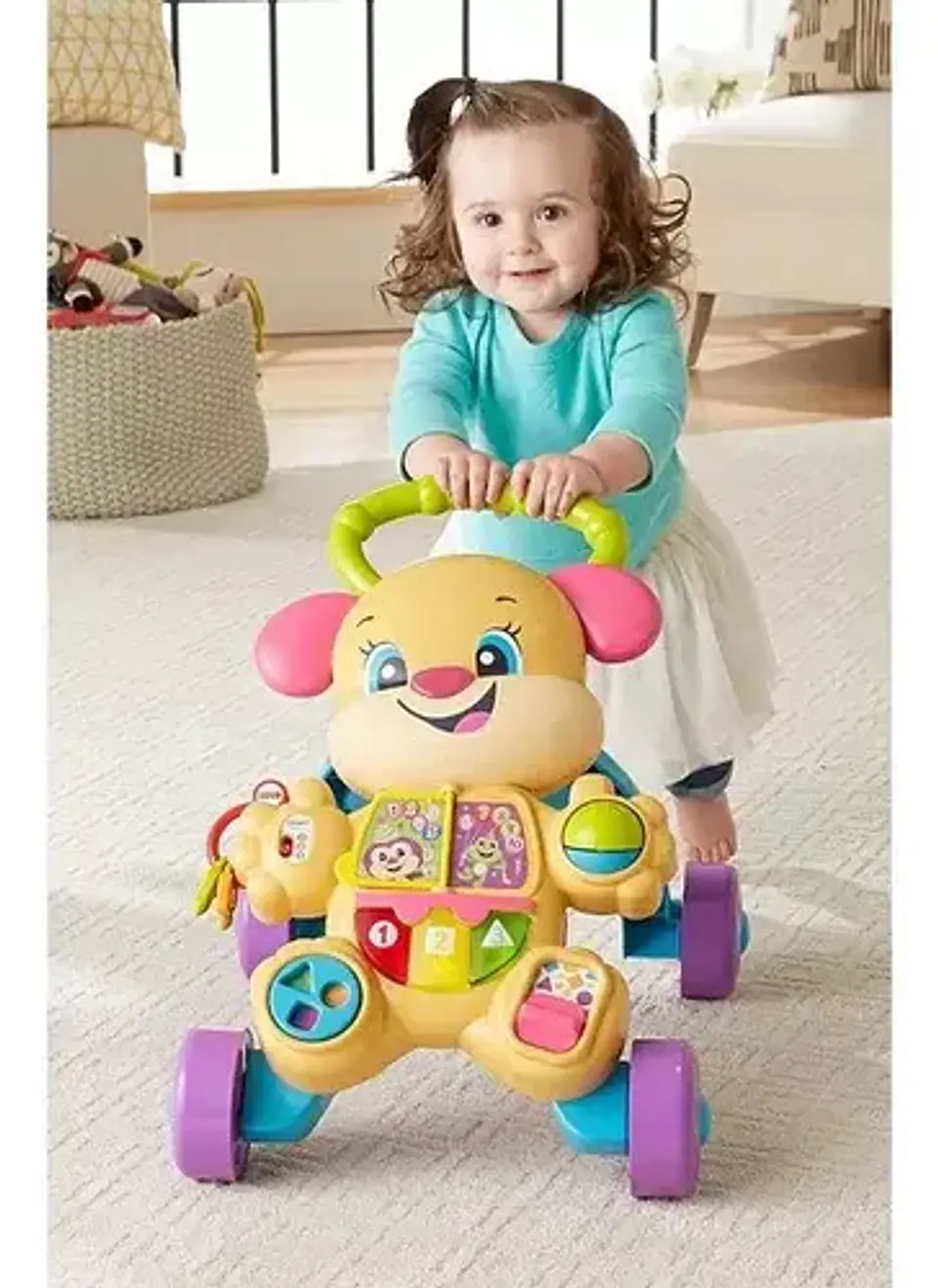 Fisher Price Ríe Y Aprende Hermanita Andadera De Aprendizaje Color Multicolor 3
