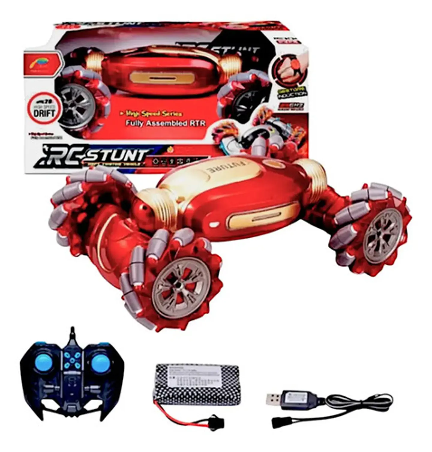 Vehículo Todoterreno Radiocontrol Twist 4x4 Juguete Rc Stunt 5